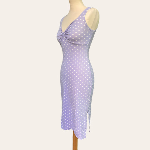 Robe midi à pois