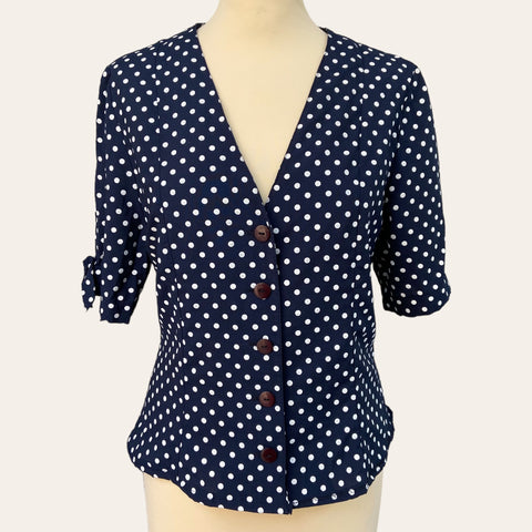 Polka dot blouse
