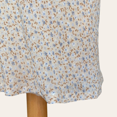 Floral print mid-length dress