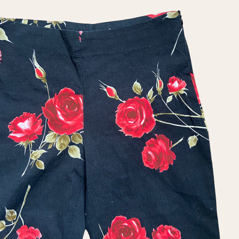 Pantalon à roses