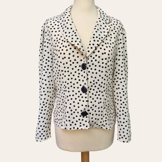 Polka dot print blouse