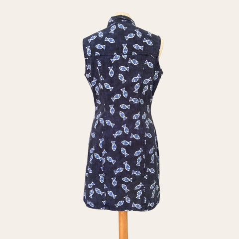 Robe mini en denim