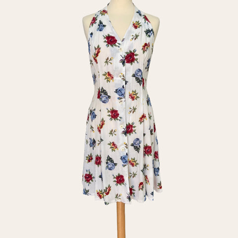 Robe boutonnée imprimé floral