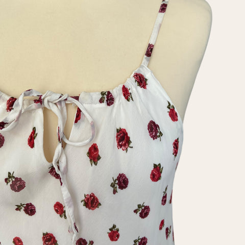 Robe mi-longue imprimé floral