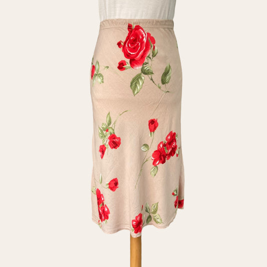 Jupe midi imprimé floral