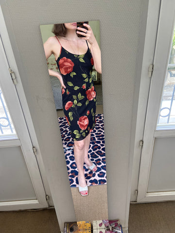 Floral print mini dress