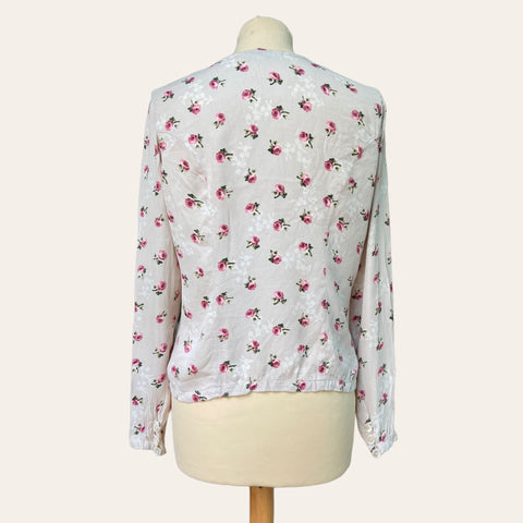 Blouse boutonnée imprimé floral