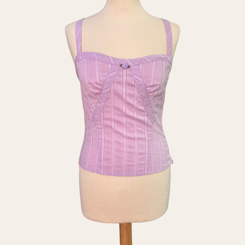 Caraco bustier lilas