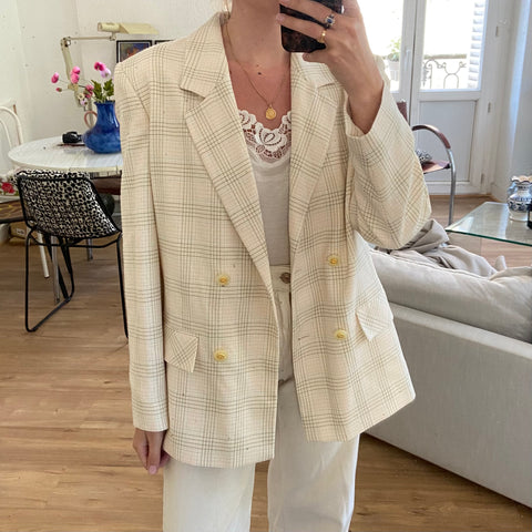 Blazer à carreaux