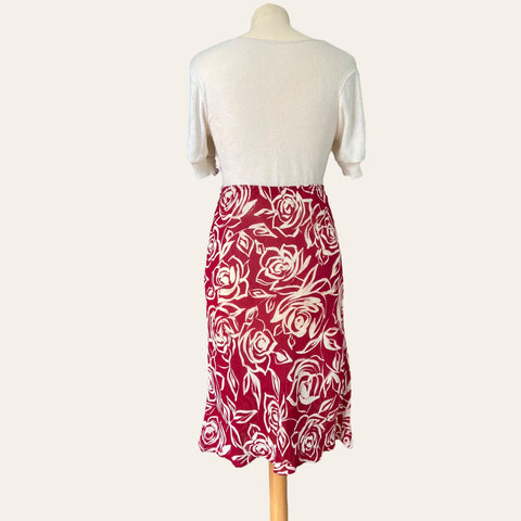 Jupe midi imprimé floral