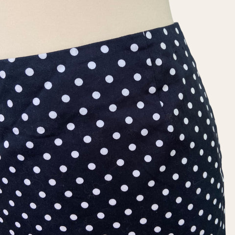 Polka dot print mini skirt