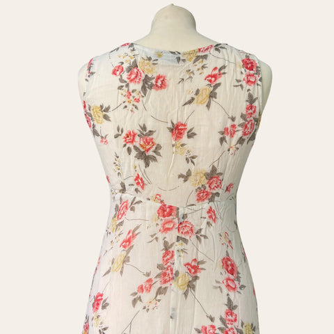 Robe boutonnée imprimé floral