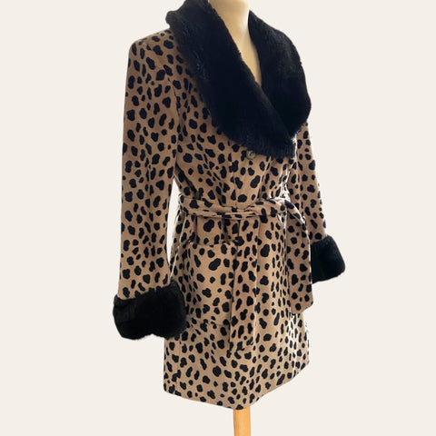 Manteau imprimé animalier