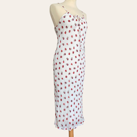 Robe mi-longue imprimé floral