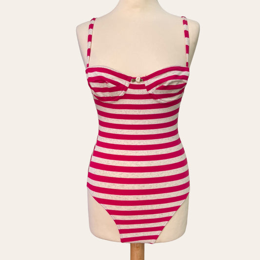 Striped bodysuit