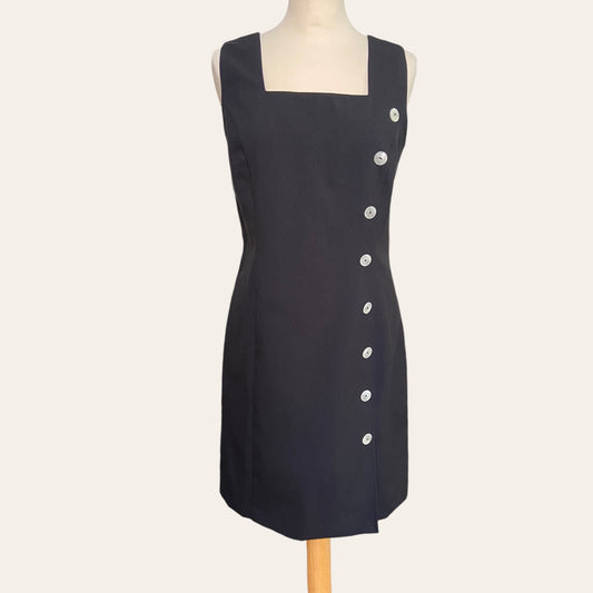 Asymmetrical buttoned dress