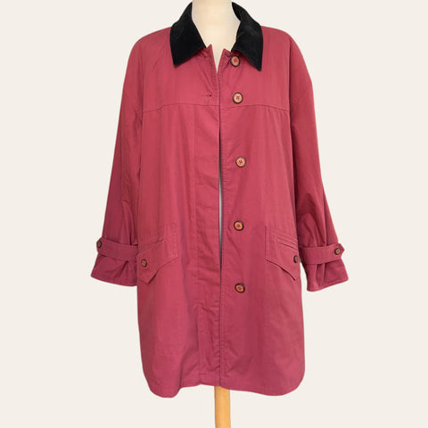 Corduroy collar coat