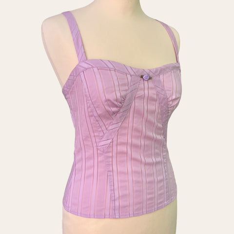 Caraco bustier lilas