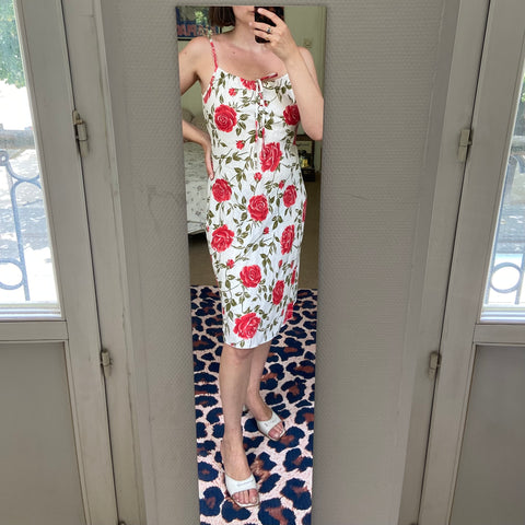 Robe midi imprimé floral