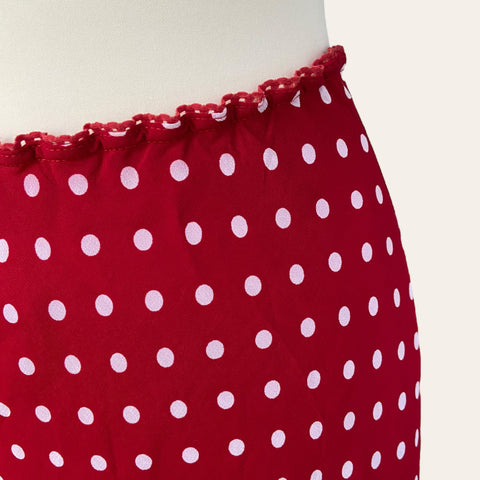 Polka dot midi skirt