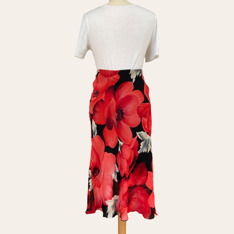 Jupe midi imprimé floral