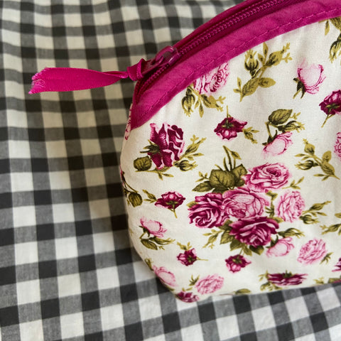 Trousse imprimé rosier