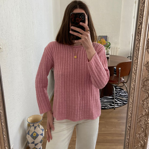 Pink wool sweater