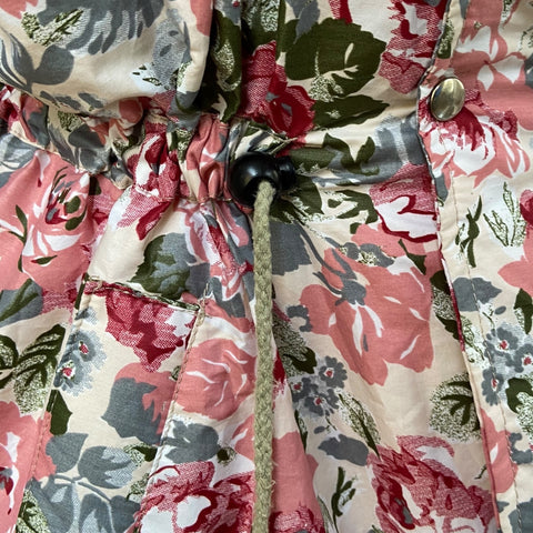 Parka doudoune imprimé floral