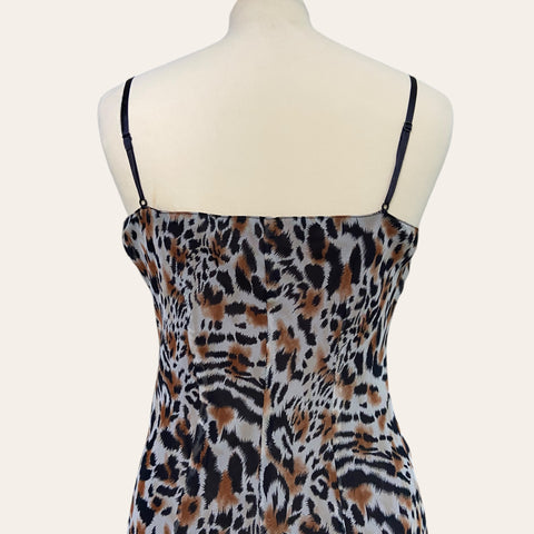 Robe midi imprimé animalier