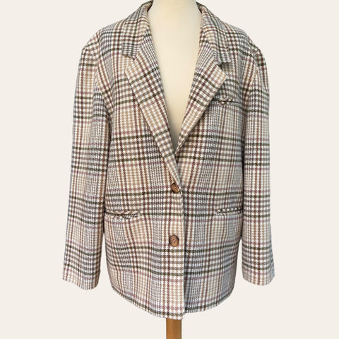 Checked blazer