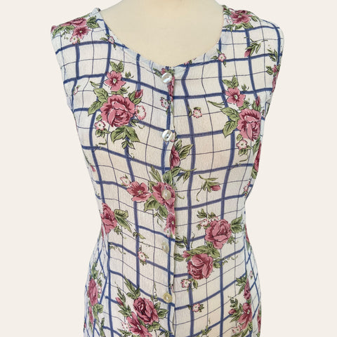 Floral print buttoned dress