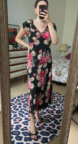 Robe midi imprimé floral