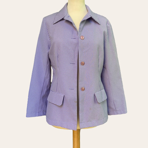 Blazer imprimé vichy