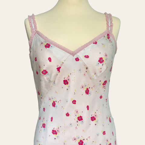 Floral print slip dress