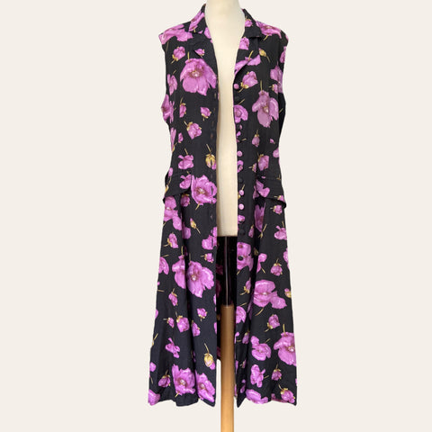 Robe boutonnée imprimé floral