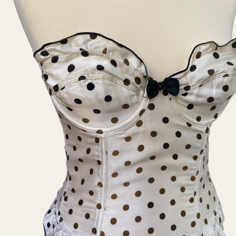 Bustier à pois