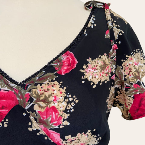 Robe midi imprimé floral