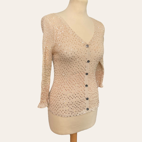 Cardigan à perles