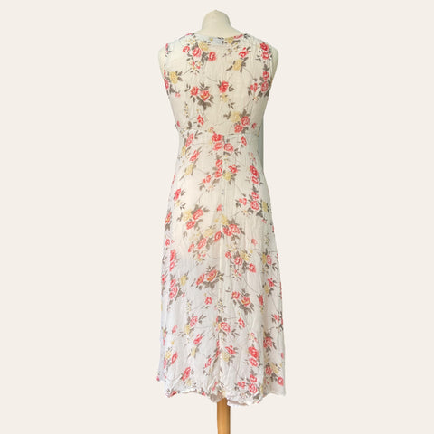 Robe boutonnée imprimé floral