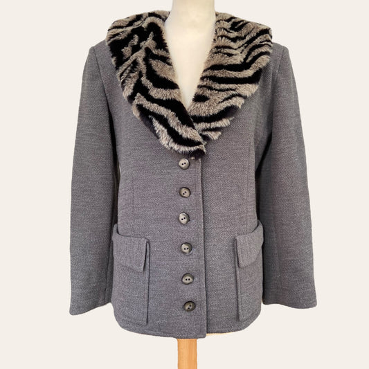 Fur collar jacket