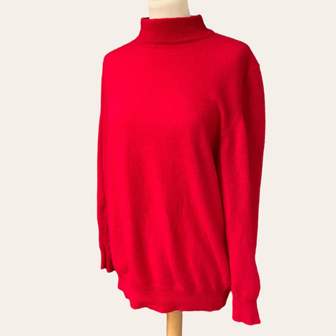 Red wool sweater