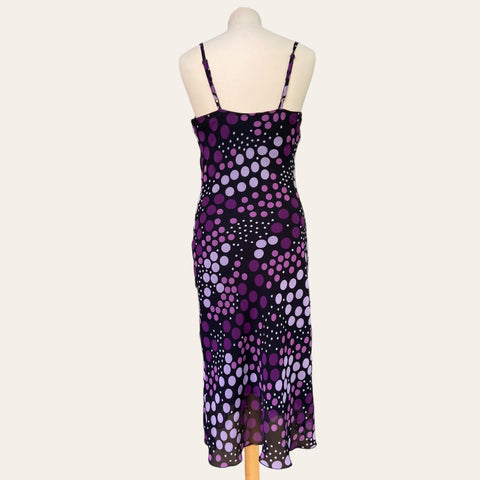 Robe midi imprimé pois