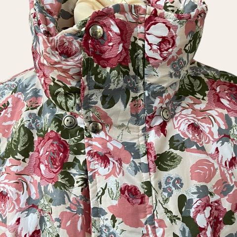 Parka doudoune imprimé floral