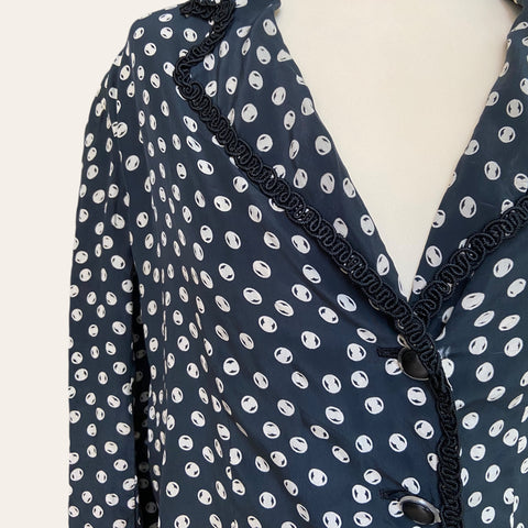 Blouse à pois en soie