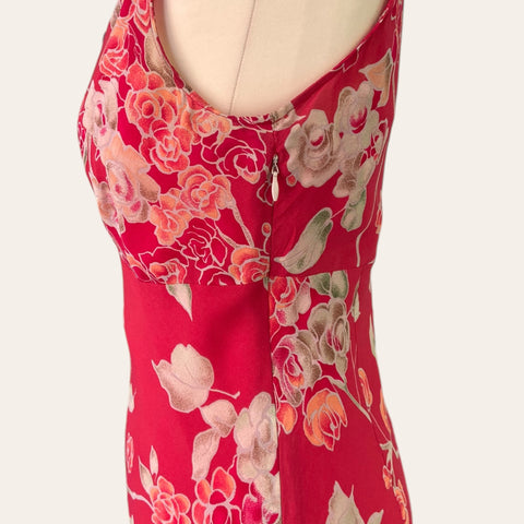 Robe mi-longue imprimé floral