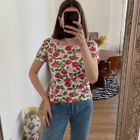 T-shirt imprimé floral