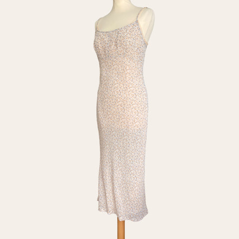Floral print mid-length dress
