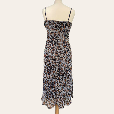 Robe midi imprimé animalier