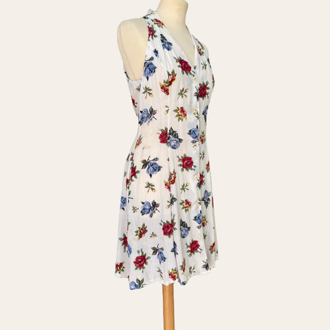 Robe boutonnée imprimé floral