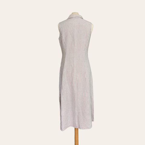 Robe midi imprimé vichy